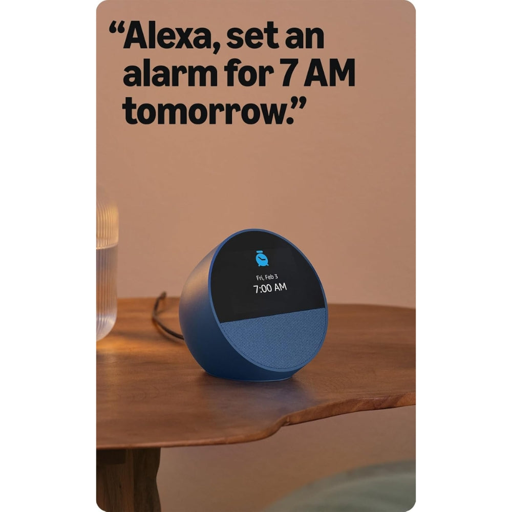 Amazon Echo Spot Parlante inteligente con Alexa Azul