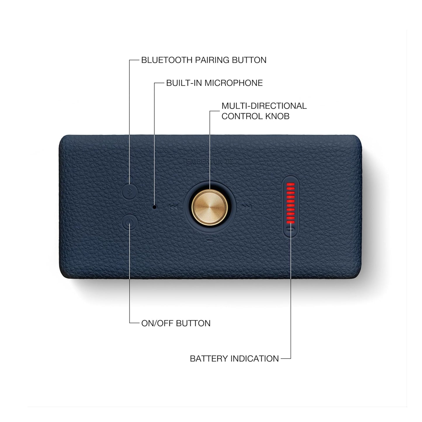 Parlante Bluetooth Portátil Marshall Emberton III IP67 32Hrs