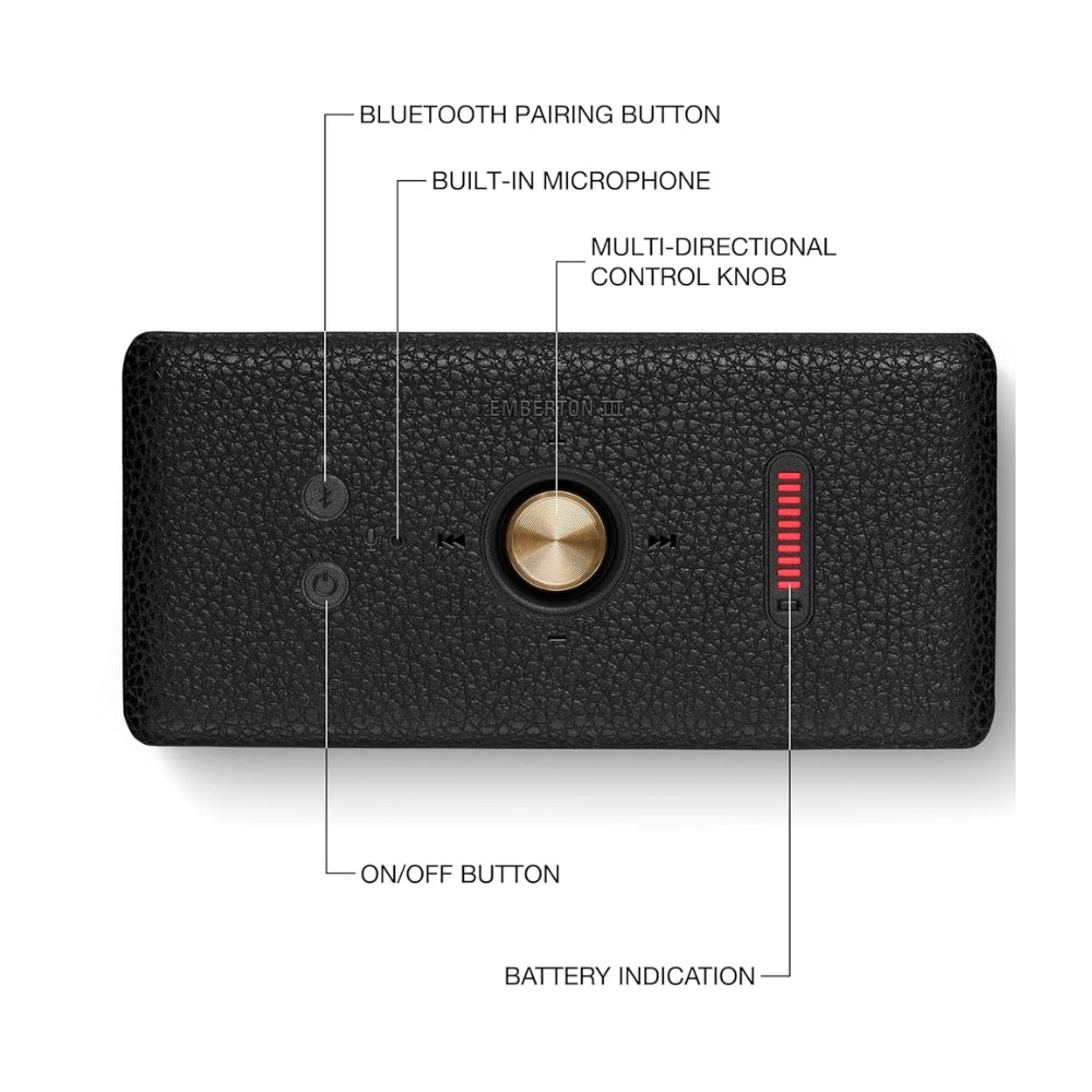 Parlante Bluetooth Portátil Marshall Emberton III IP67 32Hrs