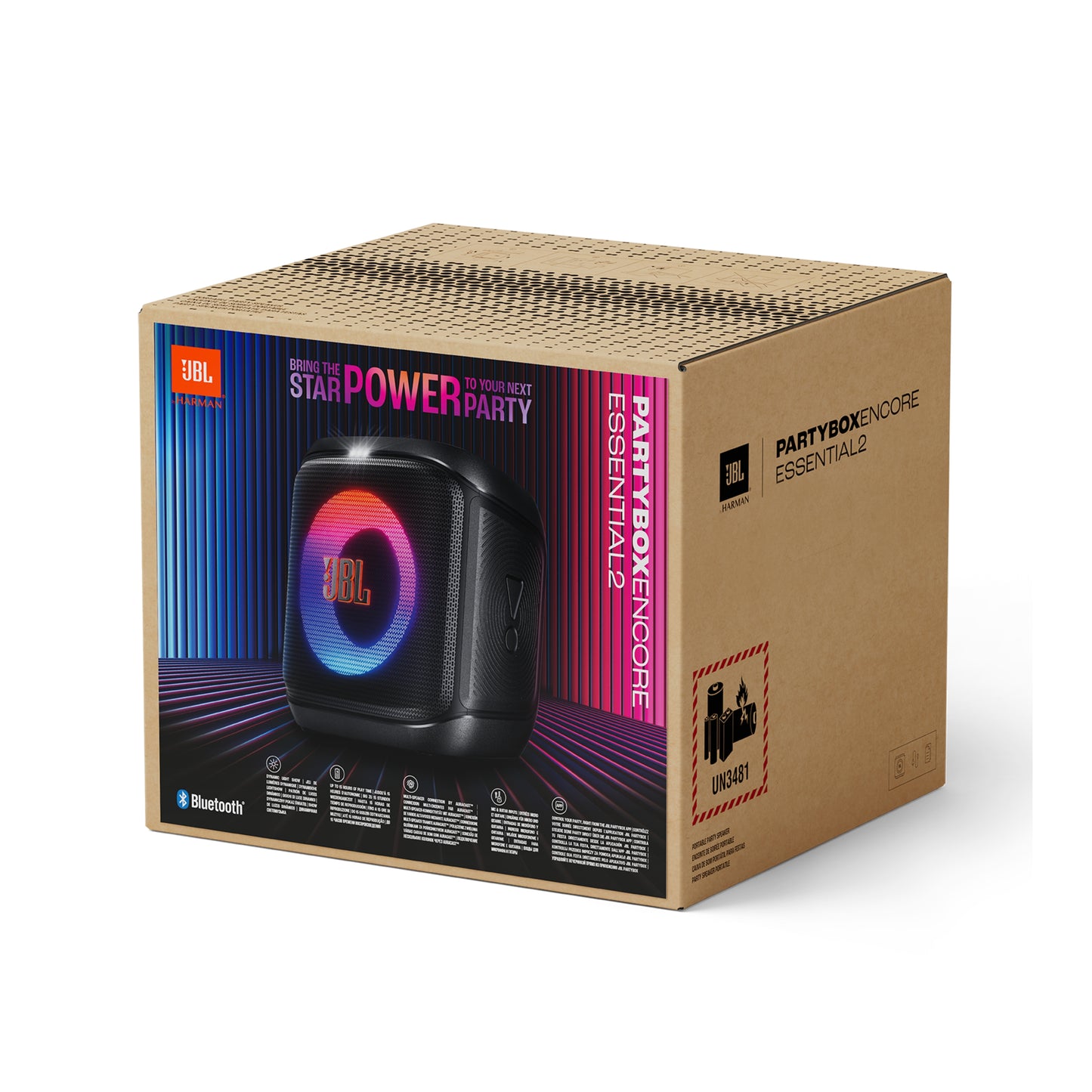 Parlante JBL PartyBox Encore Essential 2 Negro 100w con luces
