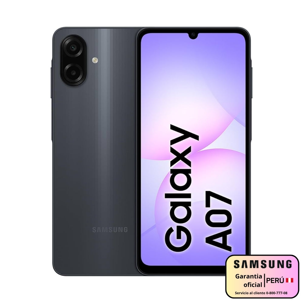 Celular Samsung Galaxy A07 128GB 4GB RAM Negro
