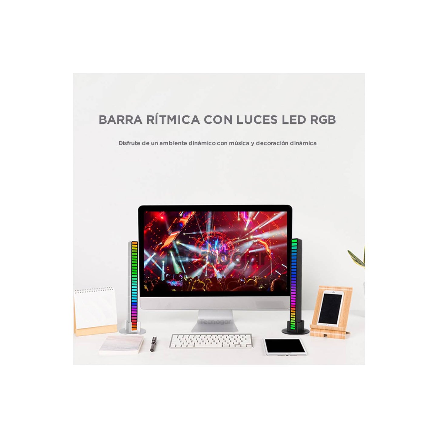 Barra Ritimica de sonido led 32 rgb ambient light