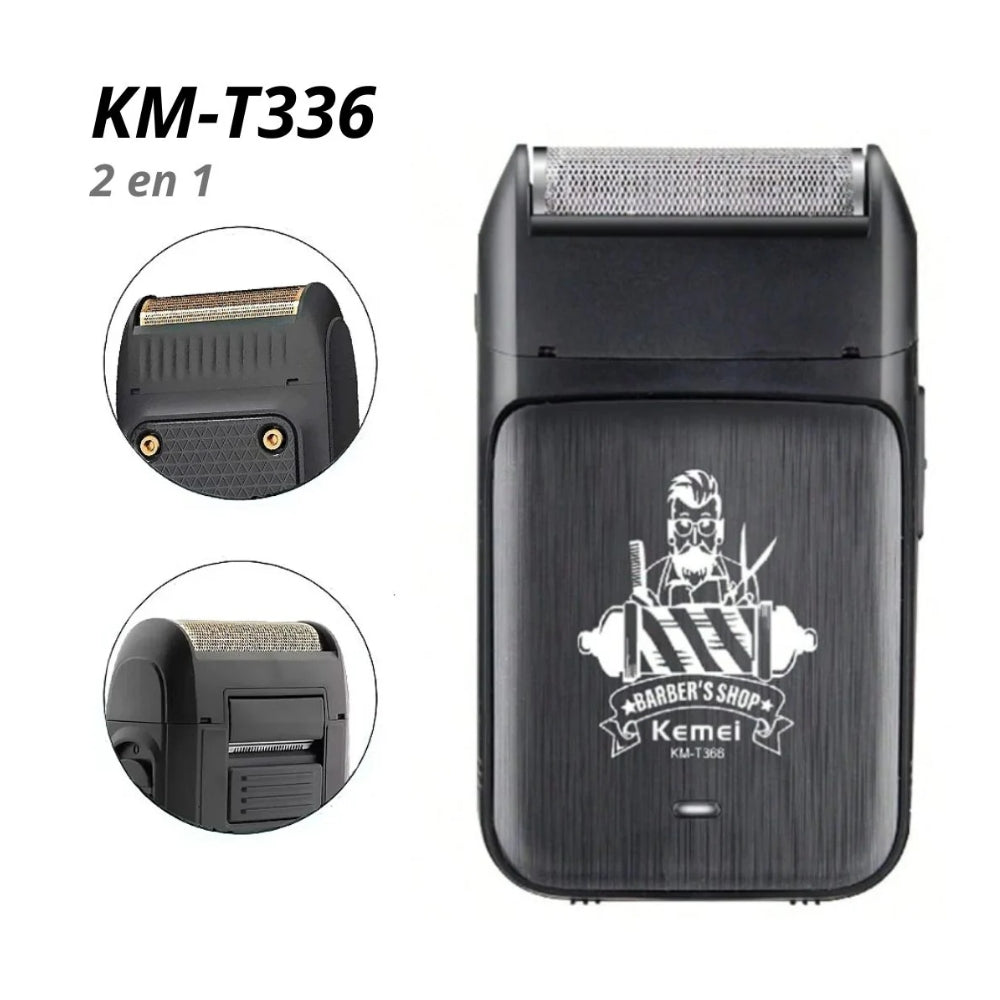 AFEITADORA KEMEI KM-T366 RECARGABLE 7500RPM