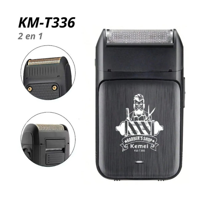 AFEITADORA KEMEI KM-T366 RECARGABLE 7500RPM