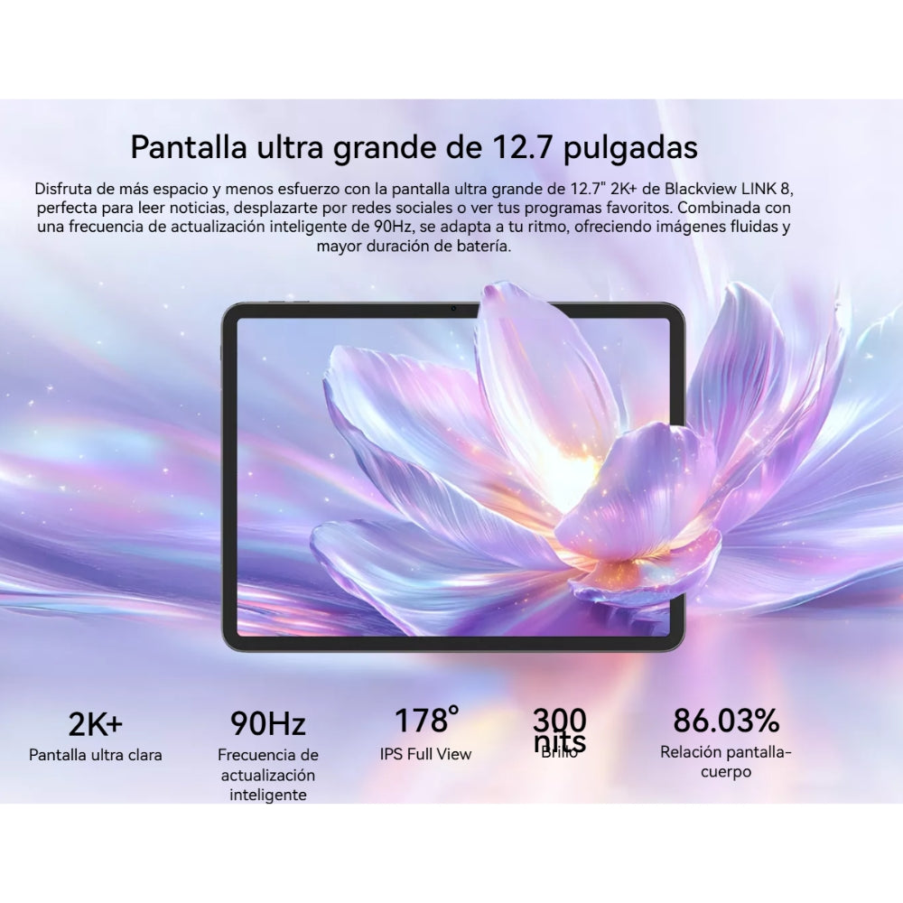 Tablet Blackview Link 8 Wifi 12.7” 256GB Azul 6GB RAM 8400 mah