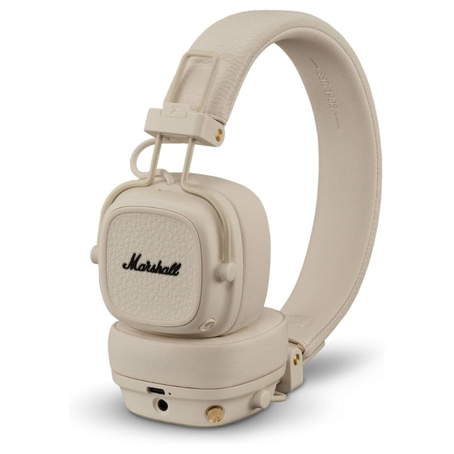 Audífono Marshall Major V Crema On Ear 100h carga inalámbrica