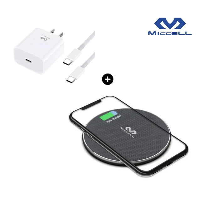 Cargador Inalámbrico 10W + Cargador Súper Rápido Tipo-C 25W - Beneficios