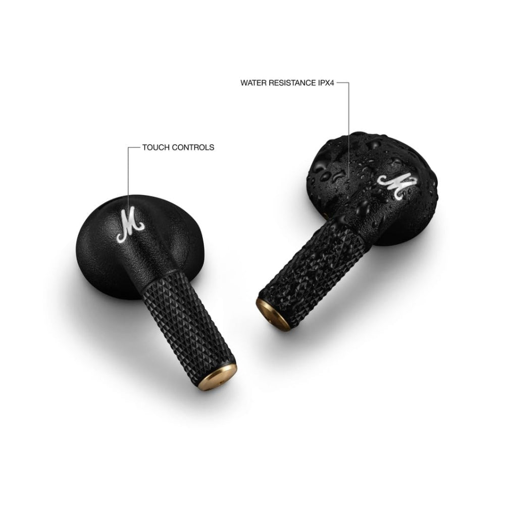 Audífono Marshall Minor IV Negro True Wireless 30h carga inalambrica