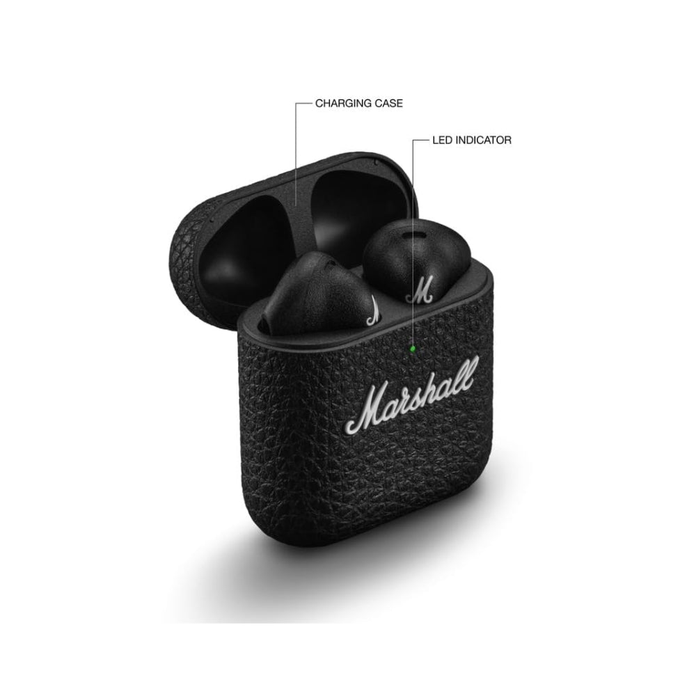 Audífono Marshall Minor IV Negro True Wireless 30h carga inalambrica