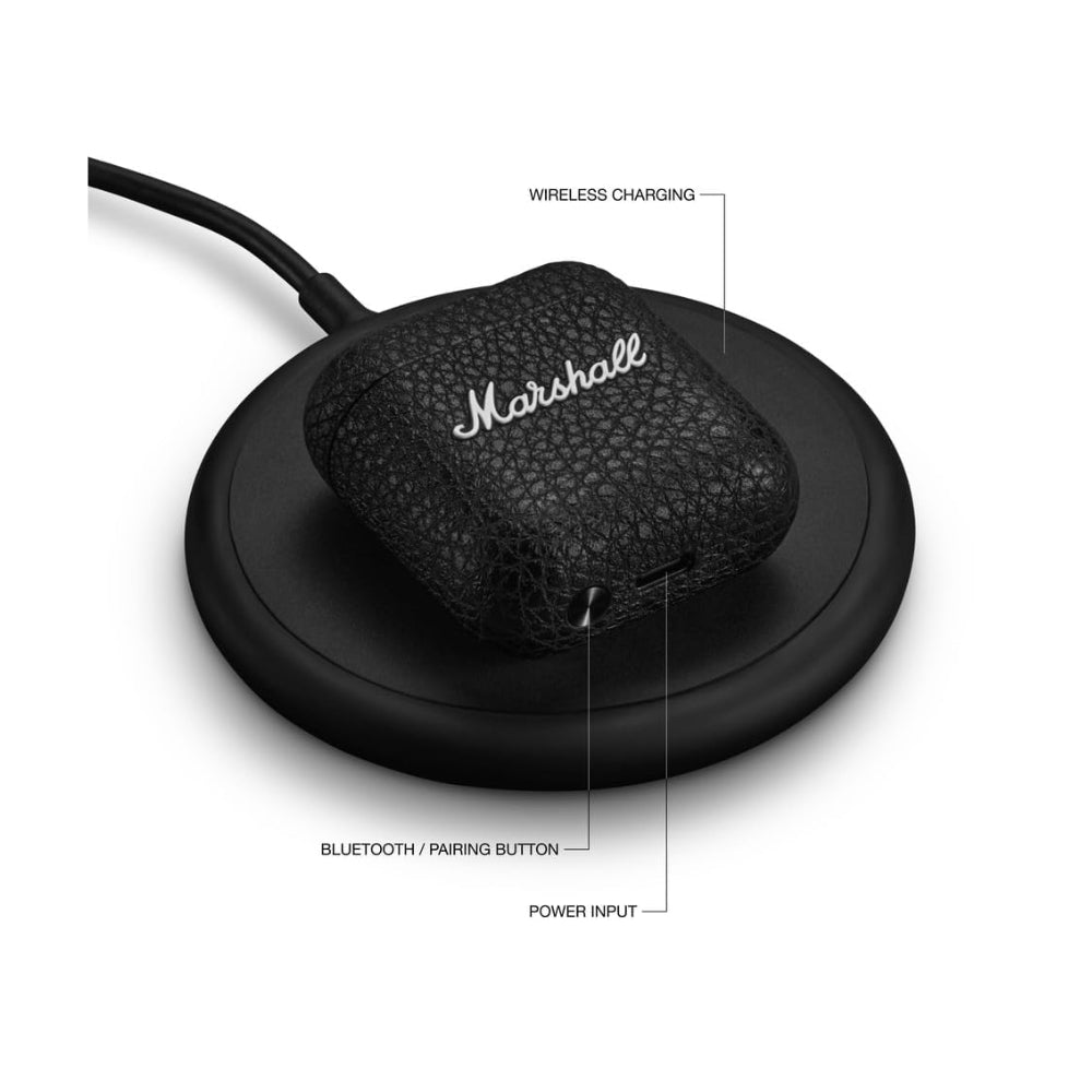 Audífono Marshall Minor IV Negro True Wireless 30h carga inalambrica