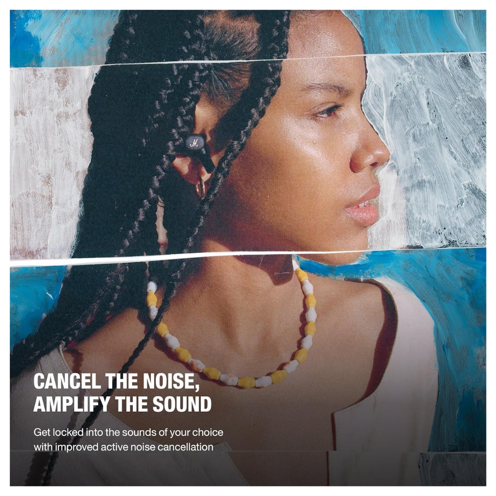 Audífono Marshall Motif II ANC Negro True Wireless 30h carga inalambrica