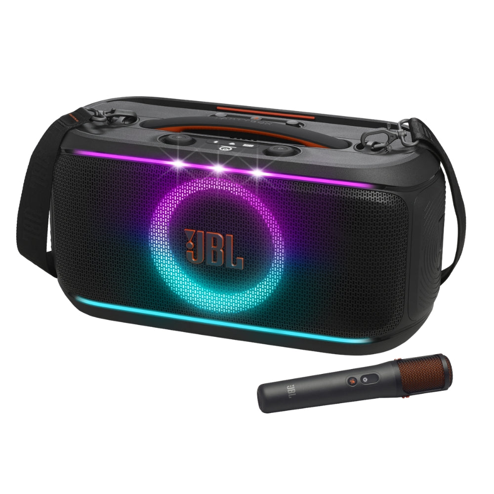 Parlante JBL PartyBox On-The-Go 2 Plus + micrófono con IA
