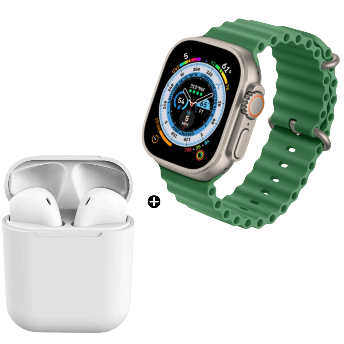 Pack Audífono inalambrico TWS + Smartwatch i8 Ultra  - Colores