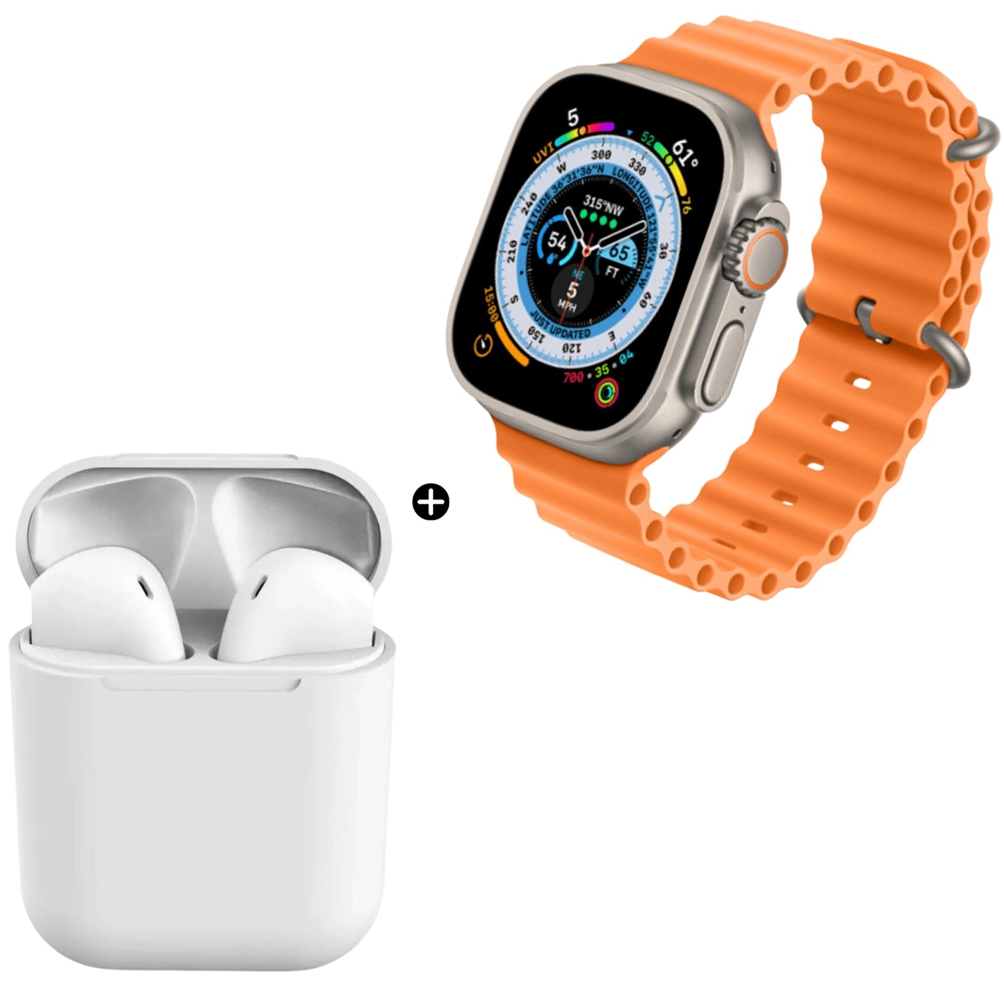 Pack Audífono inalambrico TWS + Smartwatch i8 Ultra  - Colores