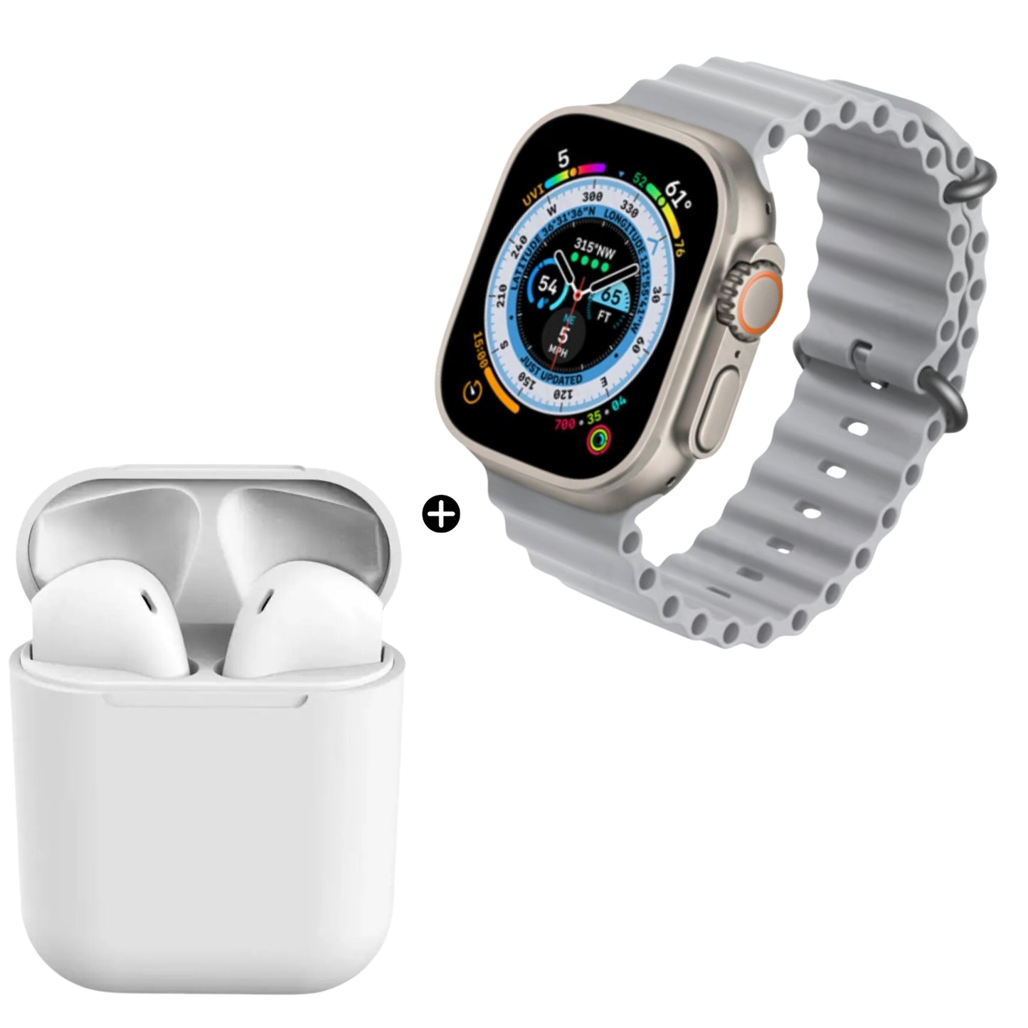 Pack Audífono inalambrico TWS + Smartwatch i8 Ultra  - Colores