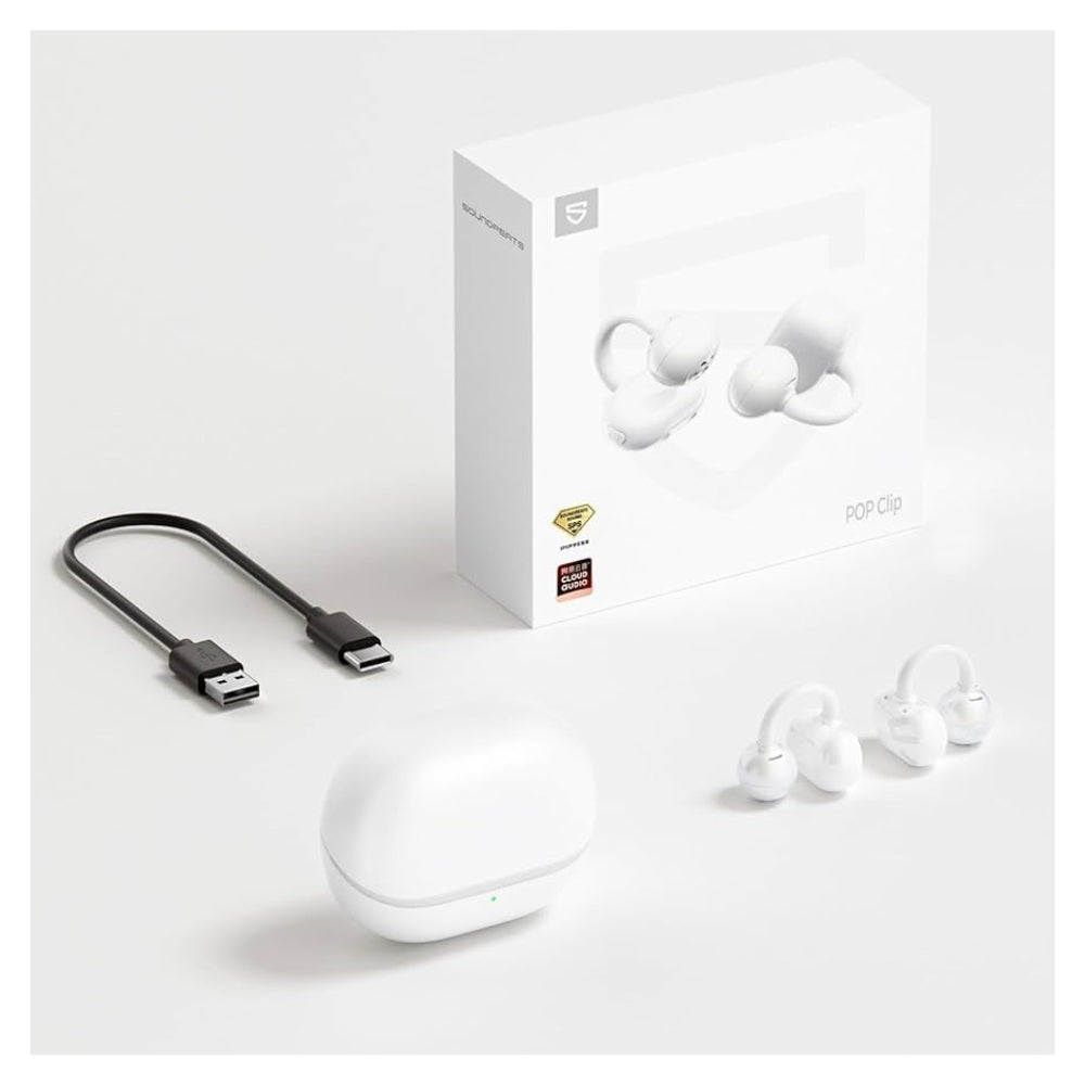 Audífono Soundpeats Pop Clip 30h con anc IPX4