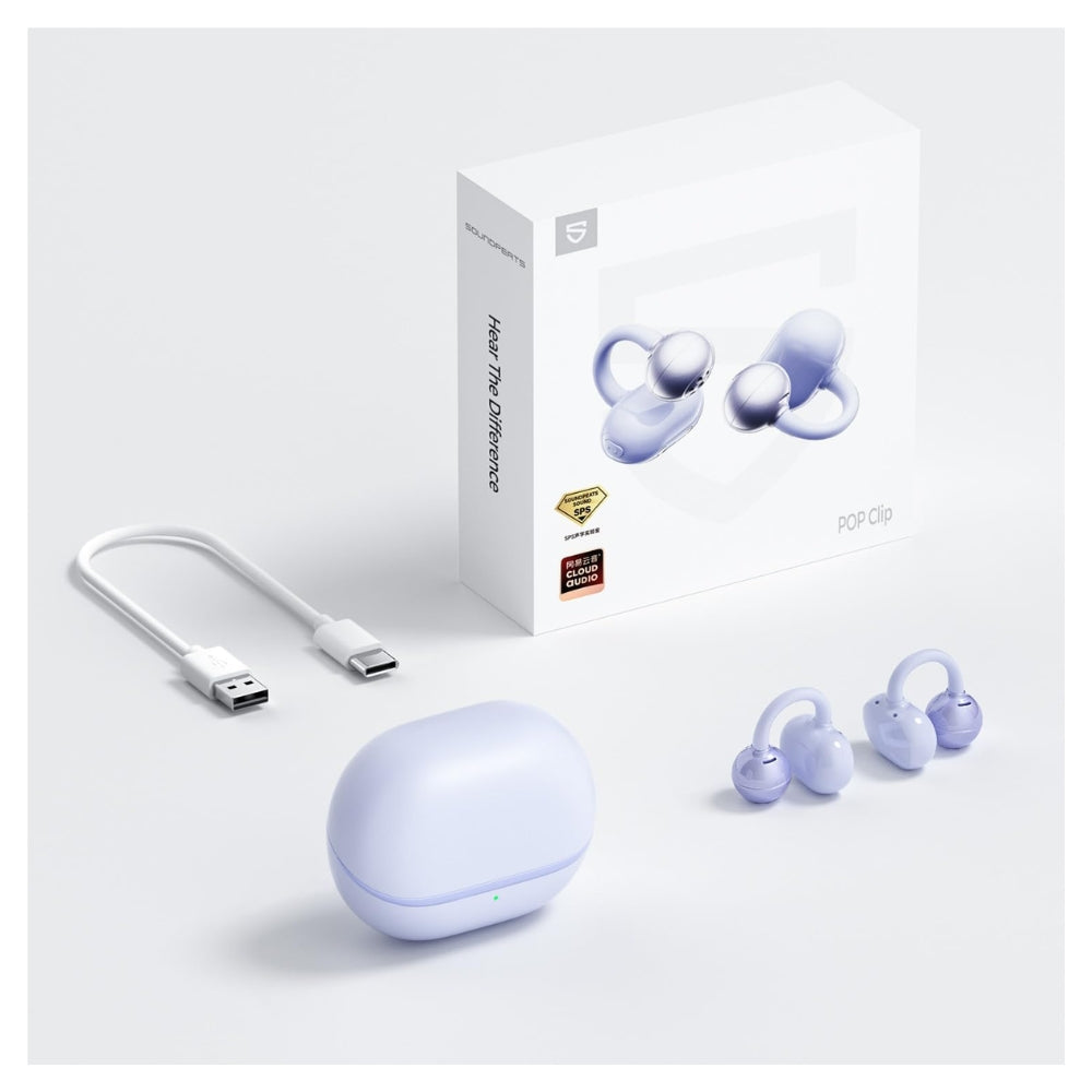 Audífono Soundpeats Pop Clip 30h con anc IPX4