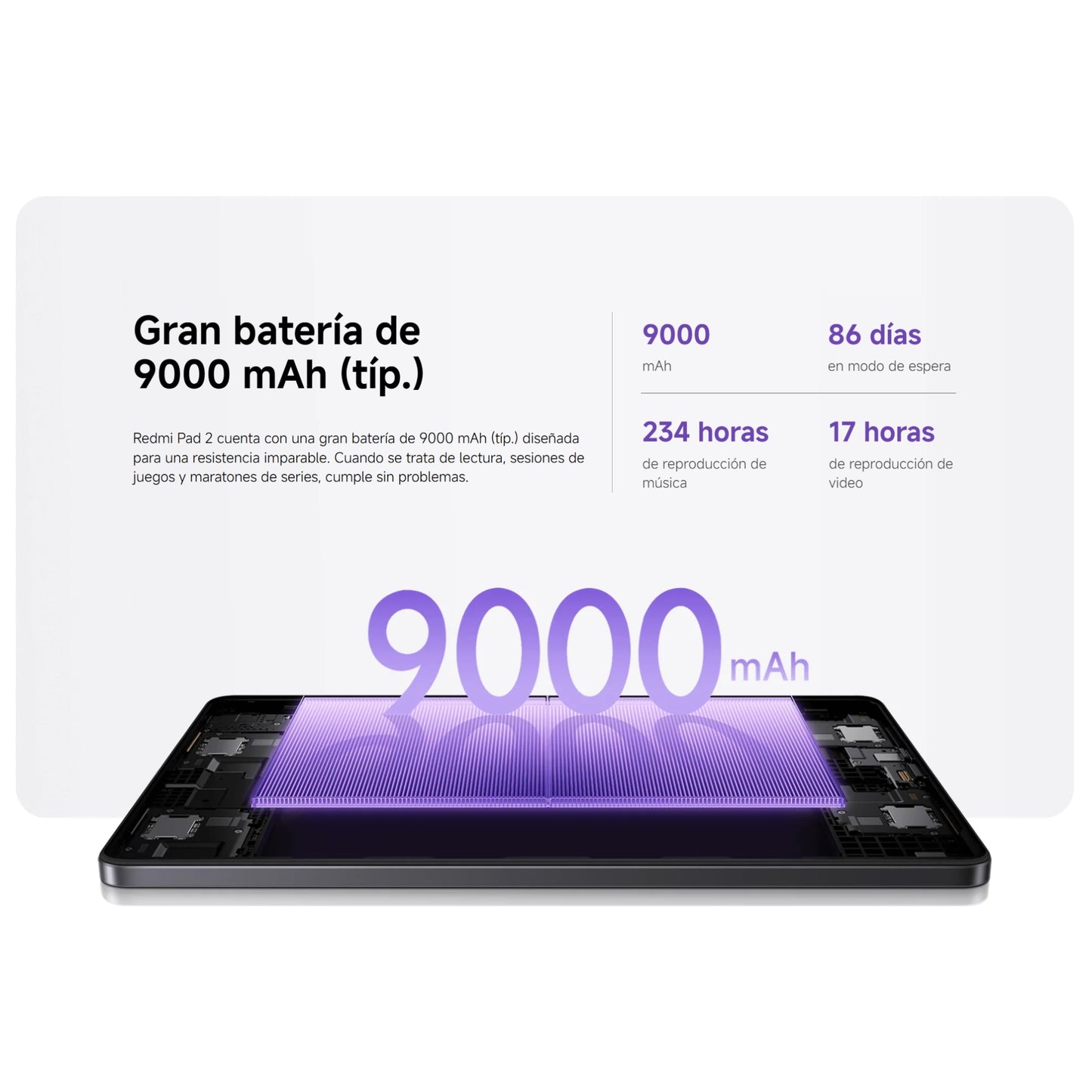 Tablet Redmi Pad 2 128GB Grafito 4GB RAM Wifi