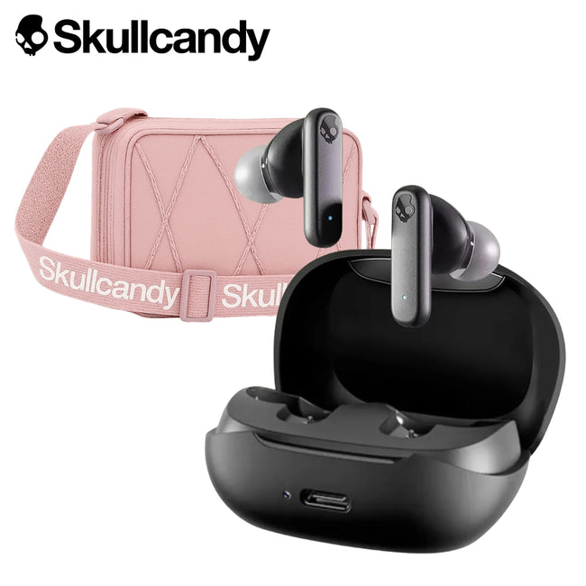 AUDIFONO SKULLCANDY SMOKIN BUDS + SIDBAG MORRAL ROSADO