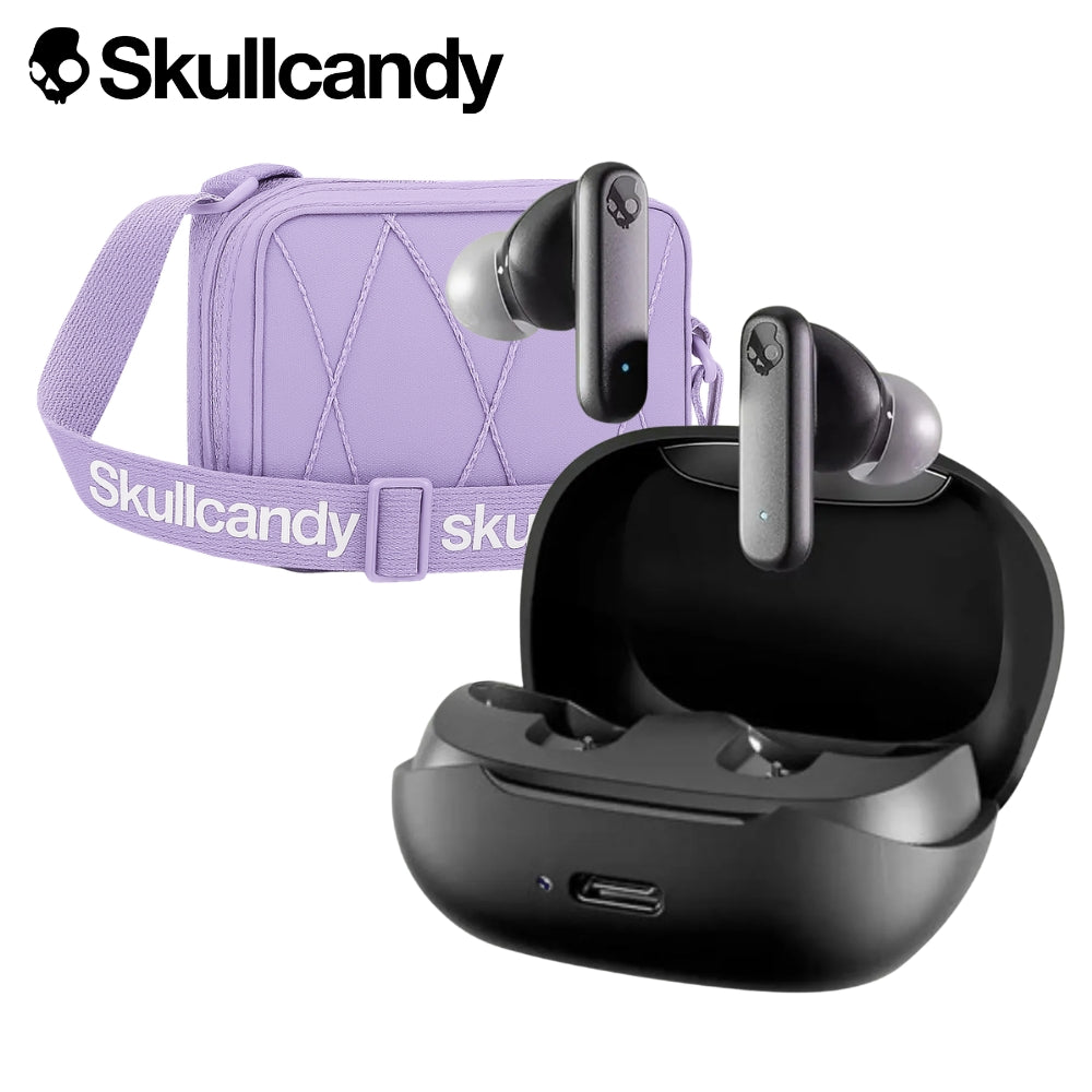 AUDIFONO SKULLCANDY SMOKIN BUDS + SIDBAG MORRAL LILA