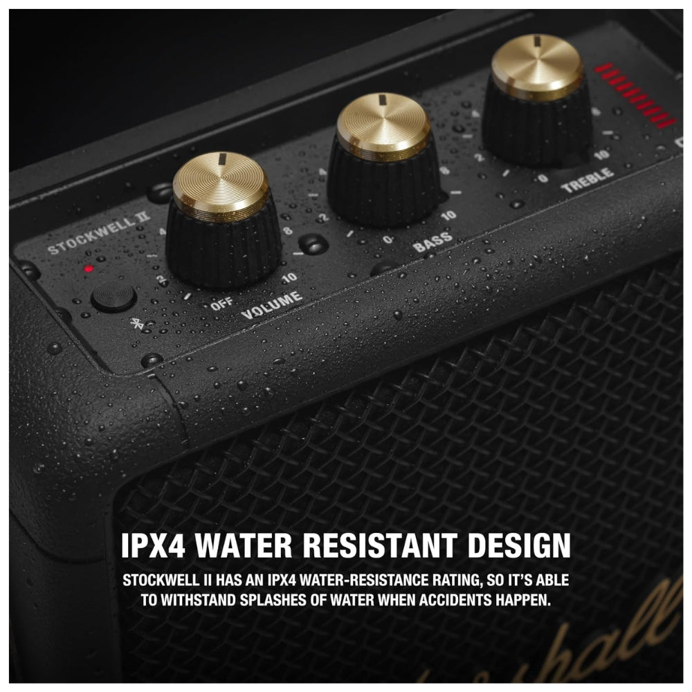 Parlante Marshall Stockwell II Negro 20H con micrófono incorporado