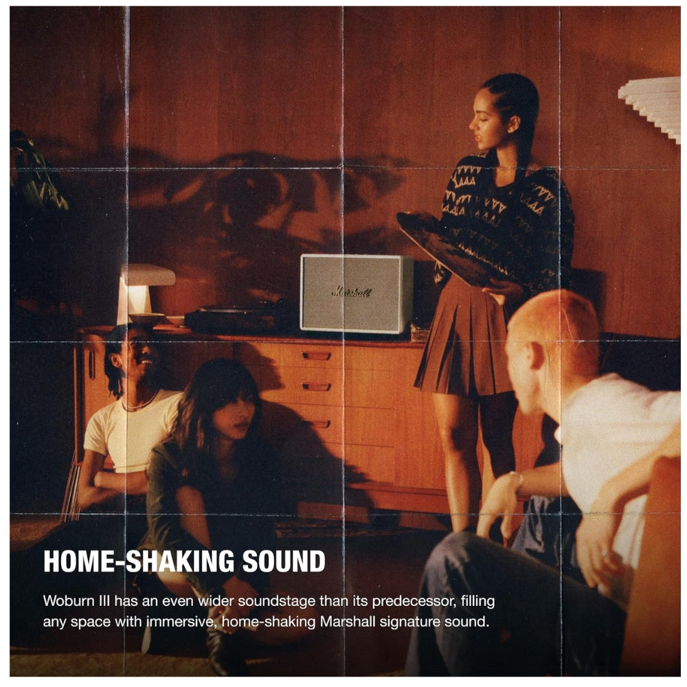 Parlante Bluetooth Marshall Woburn III 150Watts BT52 HDMI RCA Crema