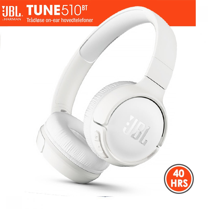 JBL Tune 510BT: Auriculares inalámbricos con sonido Purebass - Blanco