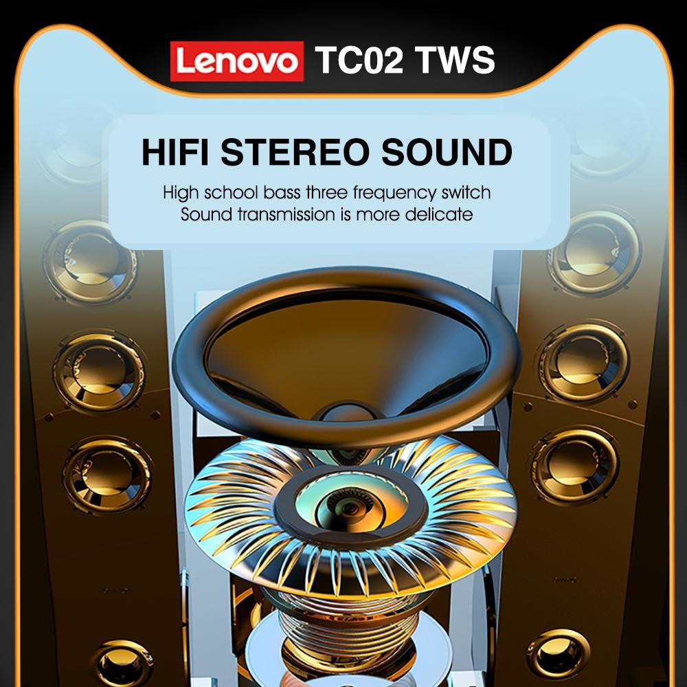 Audifono Bluetooth Lenovo TC02 Tws Negro