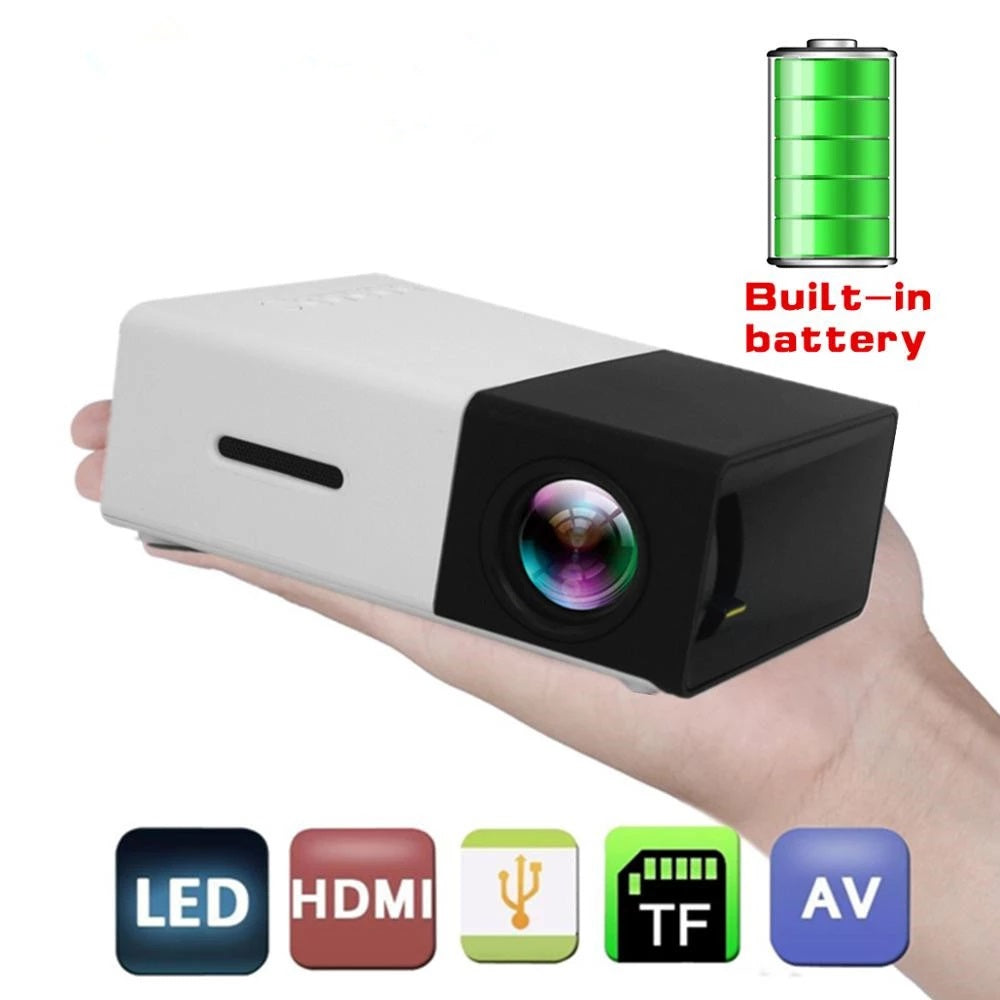 Proyector Portatil Multimedia LED 1080P Con Control Remoto